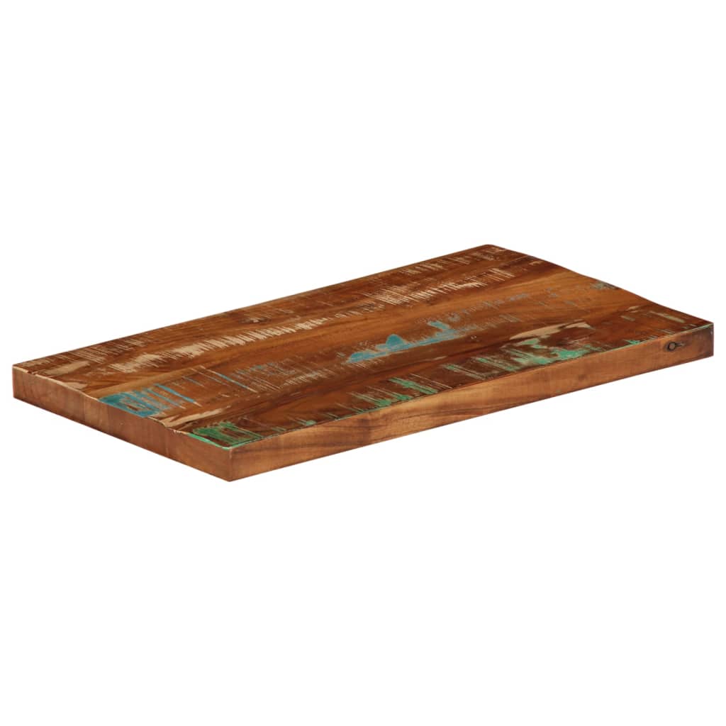 bordplade 60x30x3,8 cm rektangulær massivt genbrugstræ