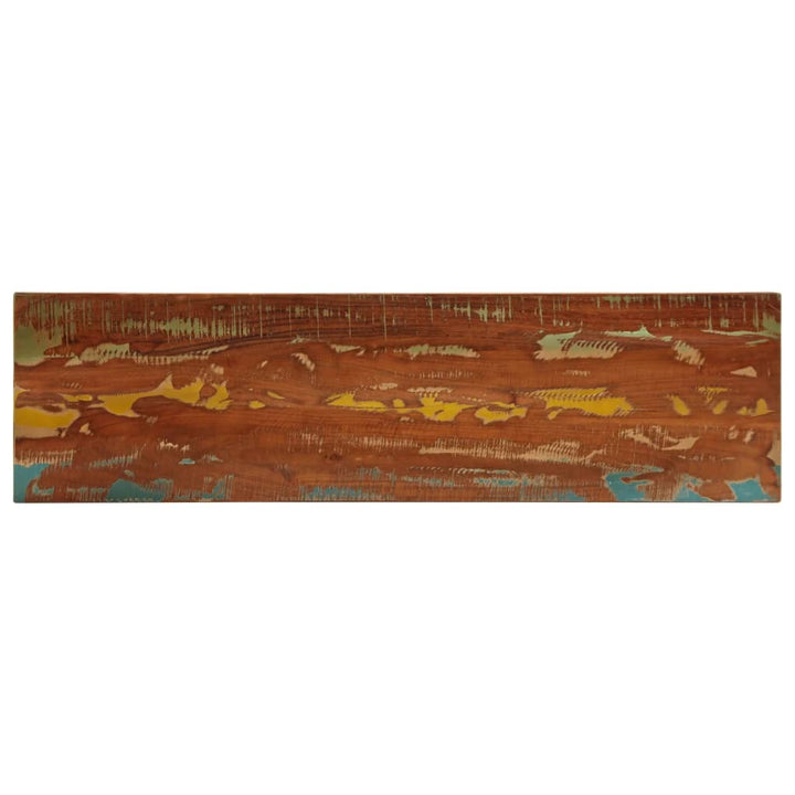 bordplade 120x30x3,8 cm rektangulær massivt genbrugstræ