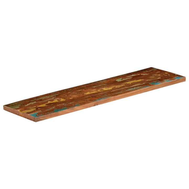 bordplade 120x30x3,8 cm rektangulær massivt genbrugstræ