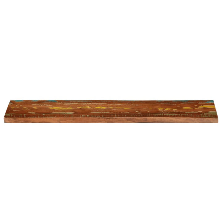 bordplade 120x30x3,8 cm rektangulær massivt genbrugstræ