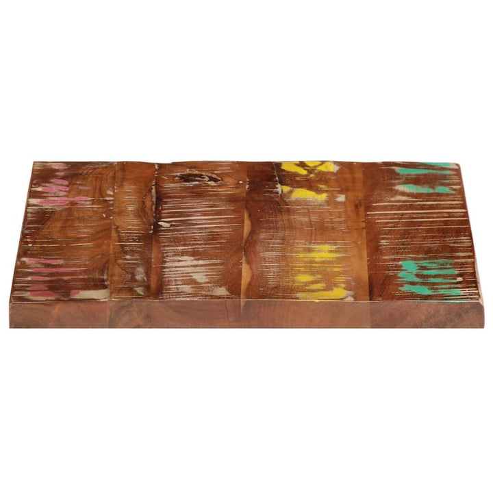 bordplade 50x50x3,8 cm firkantet massivt genbrugstræ