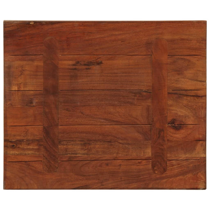 bordplade 60x50x3,8 cm rektangulær massivt genbrugstræ