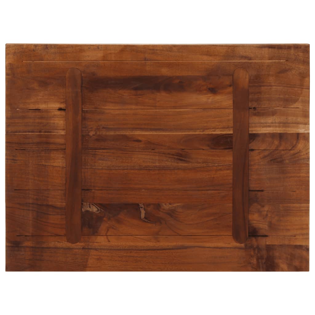 bordplade 80x50x3,8 cm rektangulær massivt genbrugstræ