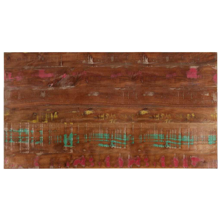bordplade 100x60x3,8 cm rektangulær massivt genbrugstræ