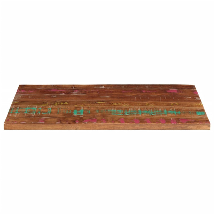 bordplade 100x60x3,8 cm rektangulær massivt genbrugstræ