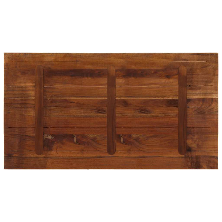 bordplade 100x60x3,8 cm rektangulær massivt genbrugstræ