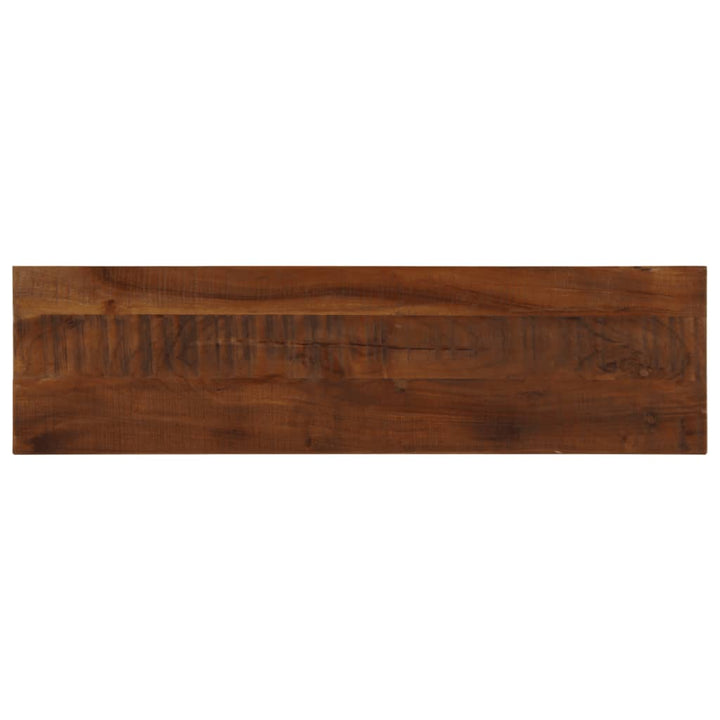 bordplade 120x30x2,5 cm rektangulær massivt genbrugstræ