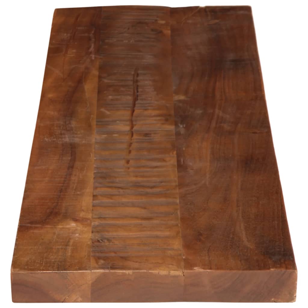 bordplade 120x30x2,5 cm rektangulær massivt genbrugstræ