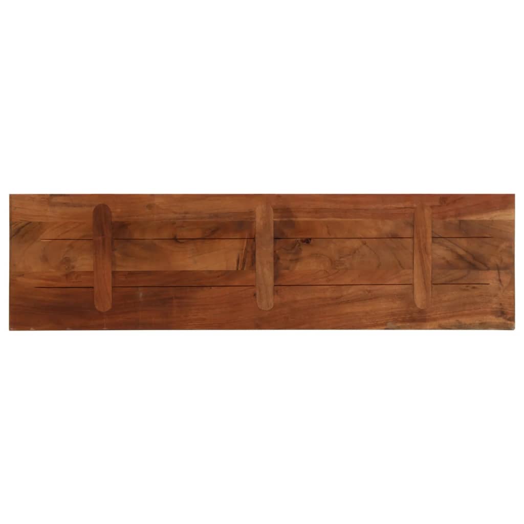 bordplade 120x30x2,5 cm rektangulær massivt genbrugstræ