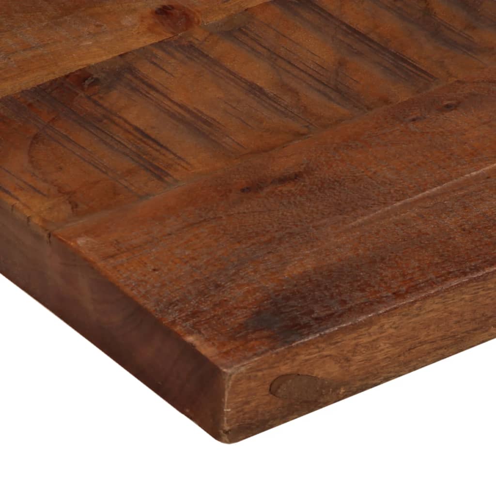 bordplade 110x50x2,5 cm rektangulær massivt genbrugstræ