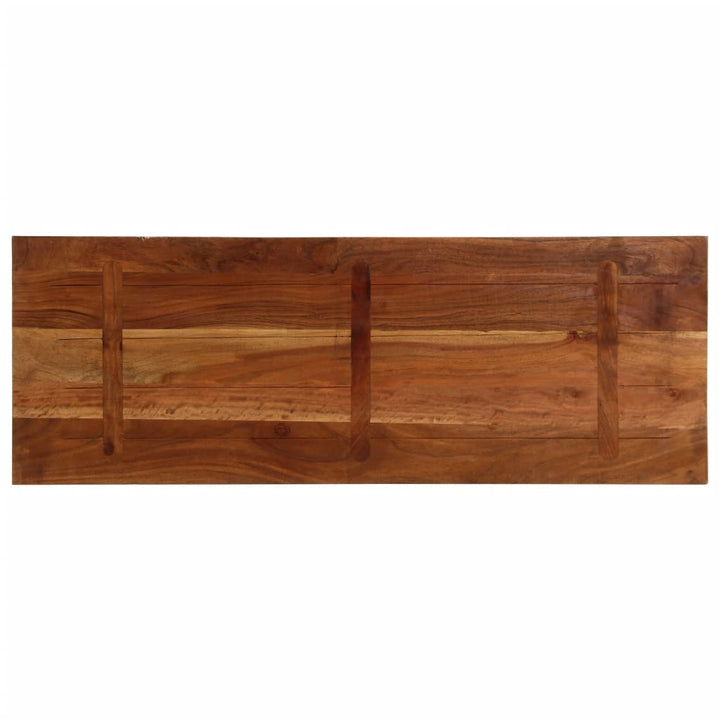 bordplade 140x50x2,5 cm rektangulær massivt genbrugstræ