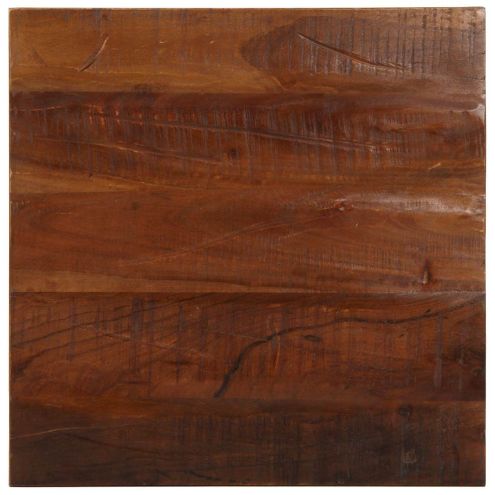 bordplade 60x60x2,5 cm firkantet massivt genbrugstræ