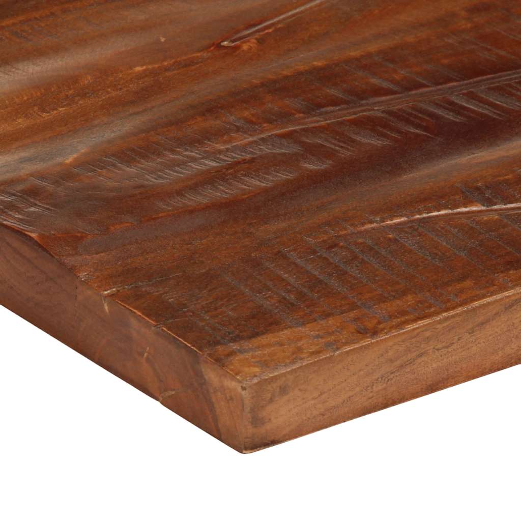 bordplade 60x60x2,5 cm firkantet massivt genbrugstræ