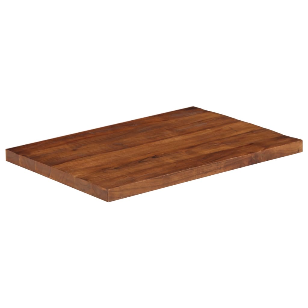 bordplade 80x60x2,5 cm rektangulær massivt genbrugstræ