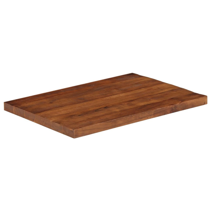 bordplade 80x60x2,5 cm rektangulær massivt genbrugstræ