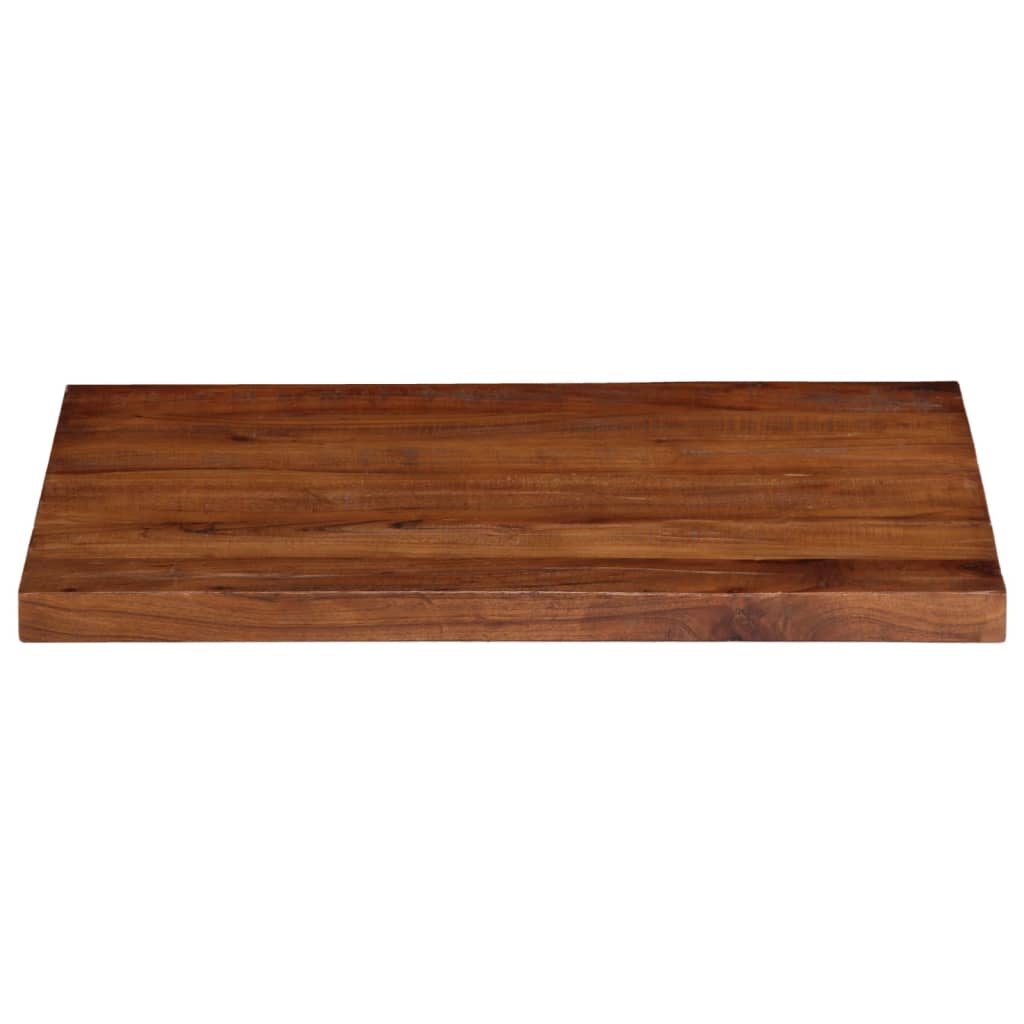 bordplade 80x60x2,5 cm rektangulær massivt genbrugstræ