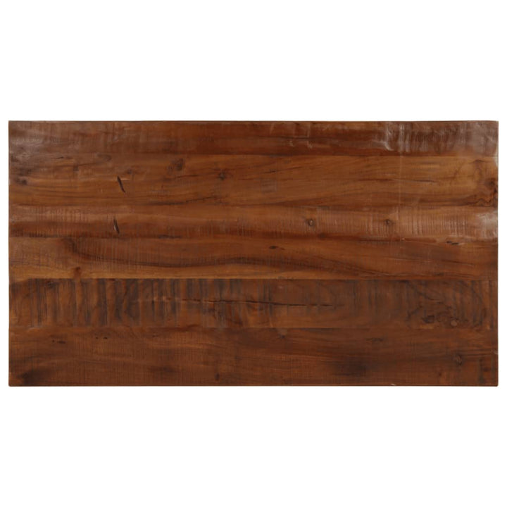 bordplade 110x60x2,5 cm rektangulær massivt genbrugstræ