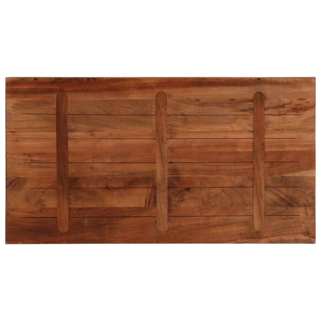 bordplade 100x70x2,5 cm rektangulær massivt genbrugstræ