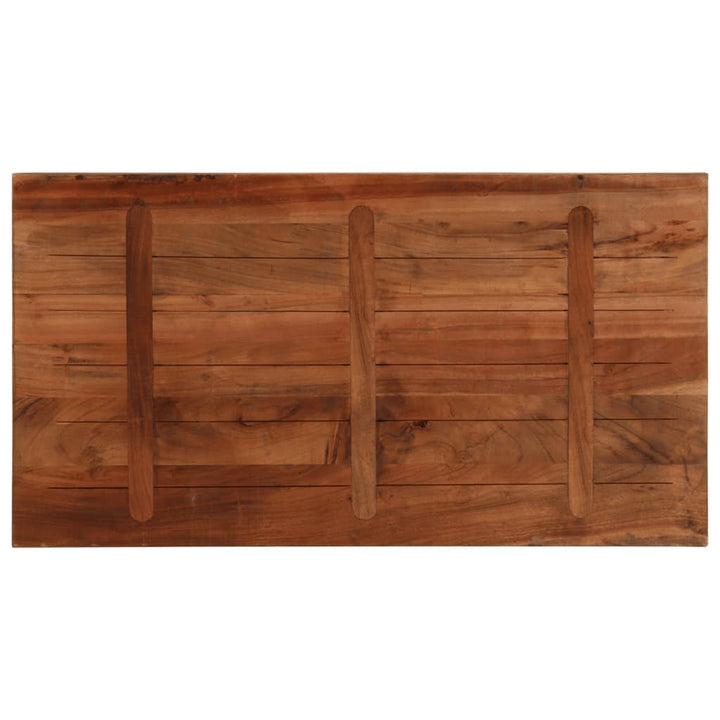 bordplade 100x70x2,5 cm rektangulær massivt genbrugstræ