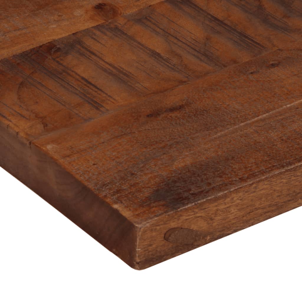 bordplade 100x70x2,5 cm rektangulær massivt genbrugstræ