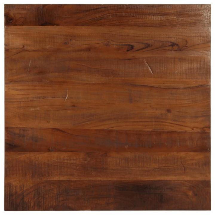 bordplade 80x80x2,5 cm firkantet massivt genbrugstræ