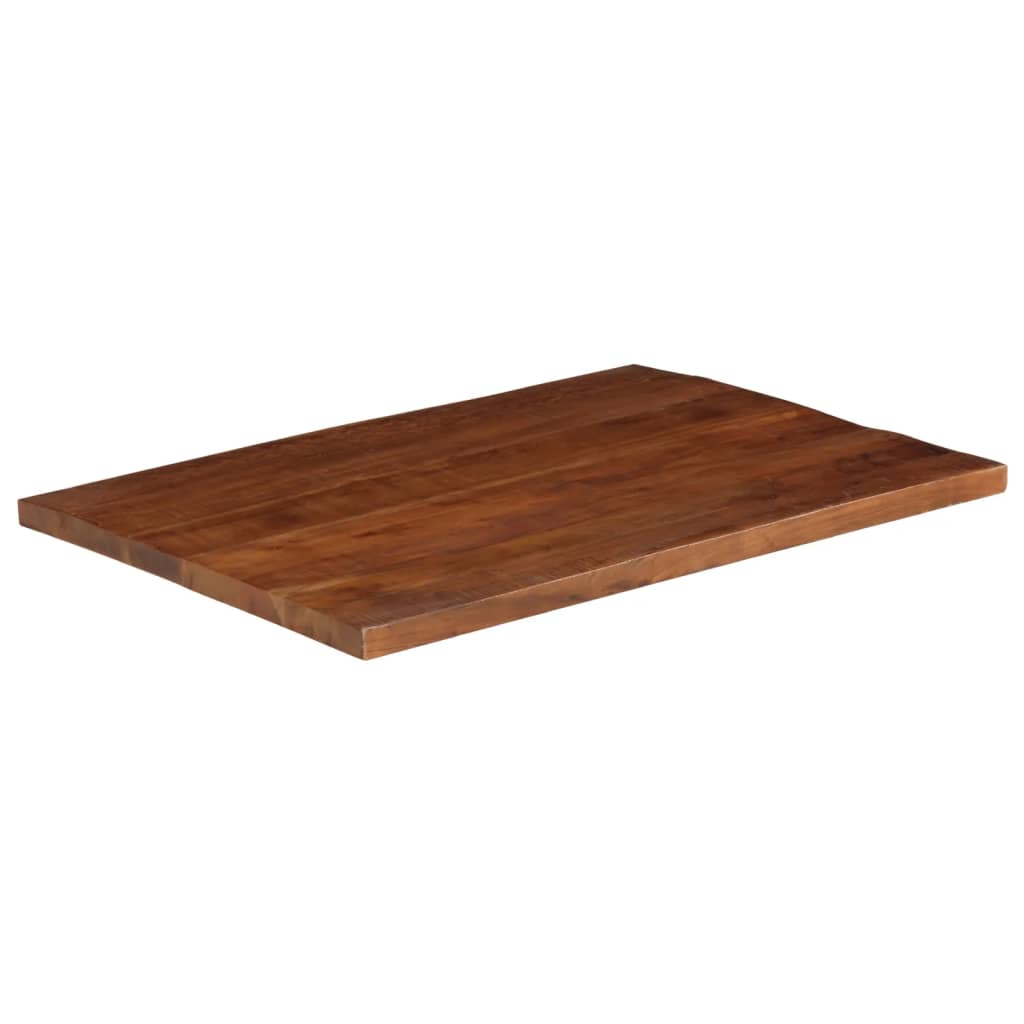 bordplade 90x80x2,5 cm rektangulær massivt genbrugstræ