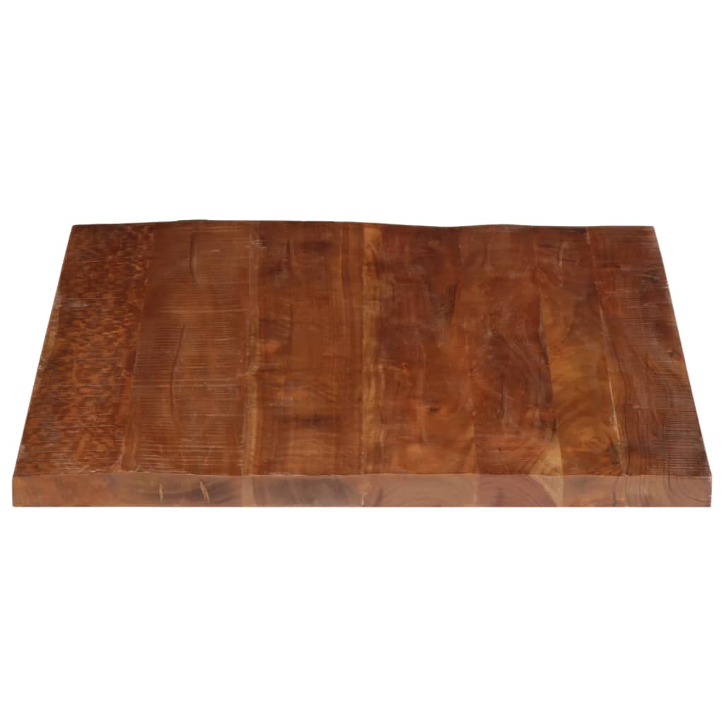 bordplade 90x80x2,5 cm rektangulær massivt genbrugstræ