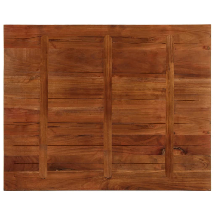 bordplade 90x80x2,5 cm rektangulær massivt genbrugstræ