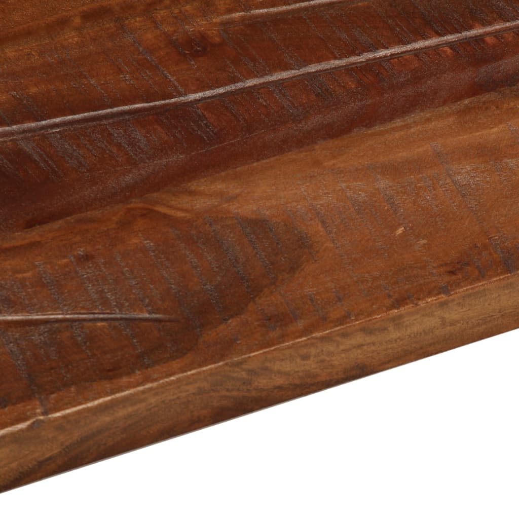 bordplade 90x80x2,5 cm rektangulær massivt genbrugstræ
