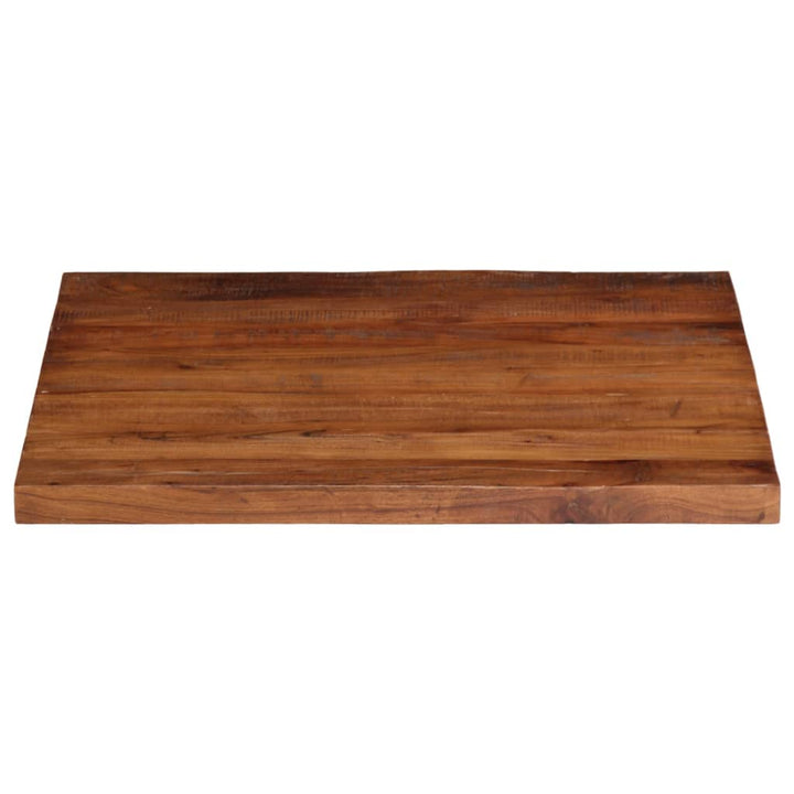 bordplade 90x90x2,5 cm firkantet massivt genbrugstræ