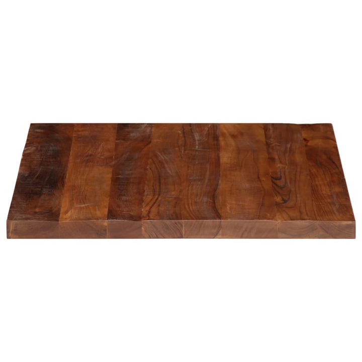 bordplade 90x90x2,5 cm firkantet massivt genbrugstræ