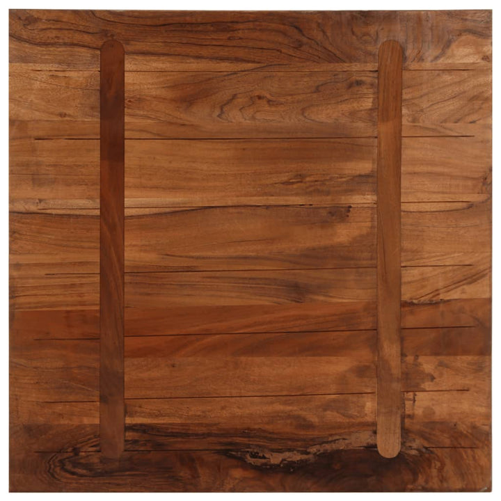 bordplade 90x90x2,5 cm firkantet massivt genbrugstræ