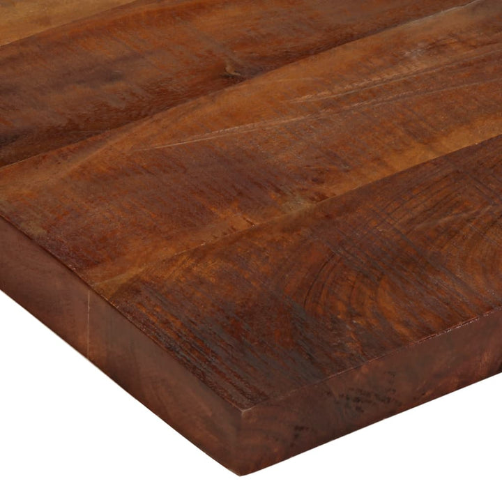 bordplade 90x90x2,5 cm firkantet massivt genbrugstræ