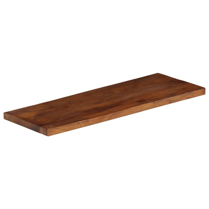 bordplade 80x20x3,8 cm rektangulær massivt genbrugstræ