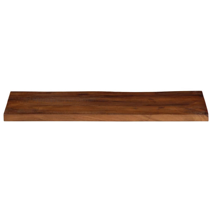 bordplade 80x20x3,8 cm rektangulær massivt genbrugstræ