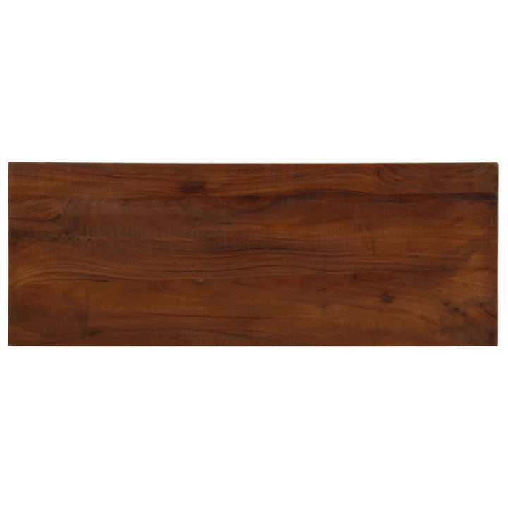 bordplade 70x30x3,8 cm rektangulær massivt genbrugstræ