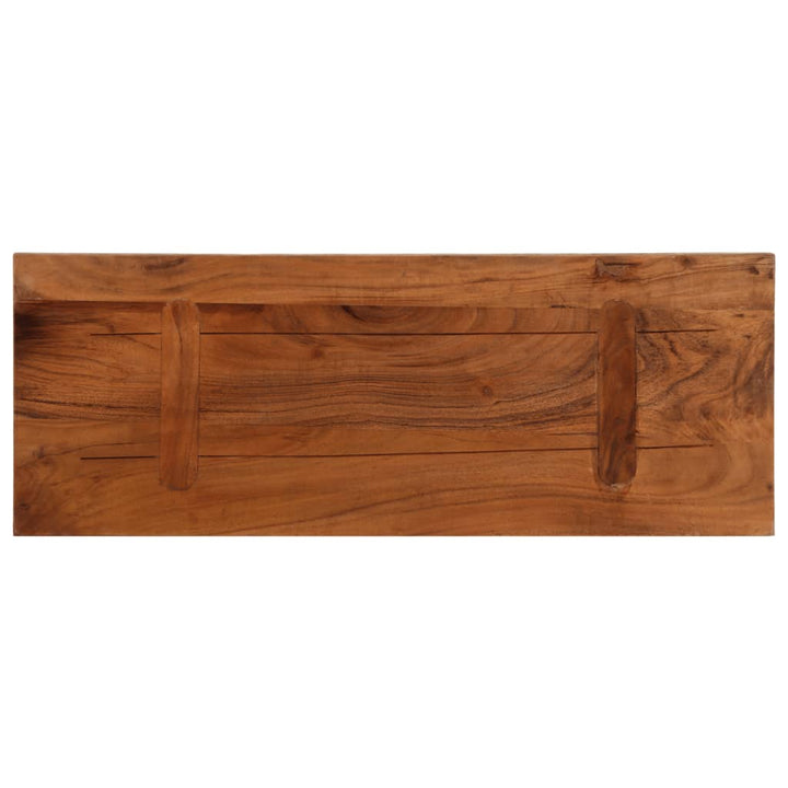 bordplade 70x30x3,8 cm rektangulær massivt genbrugstræ