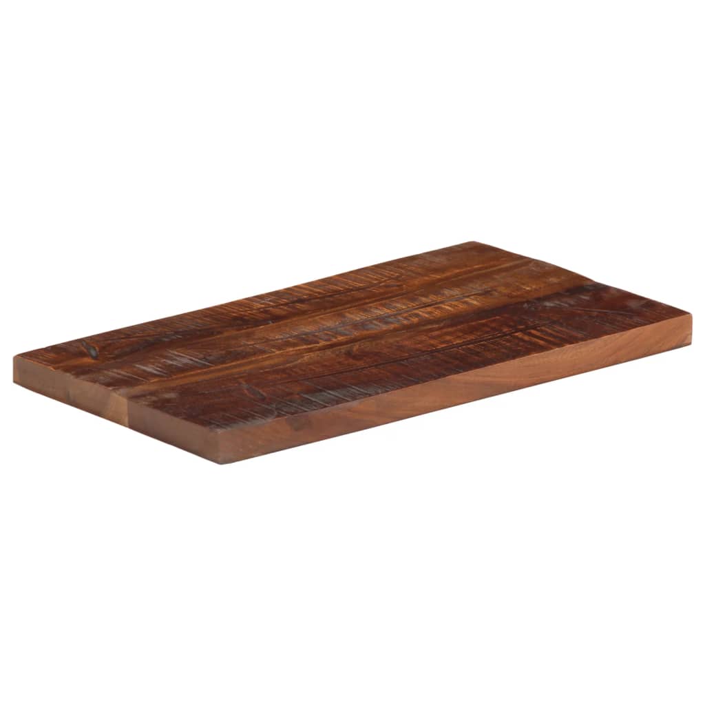 bordplade 50x40x3,8 cm rektangulær massivt genbrugstræ