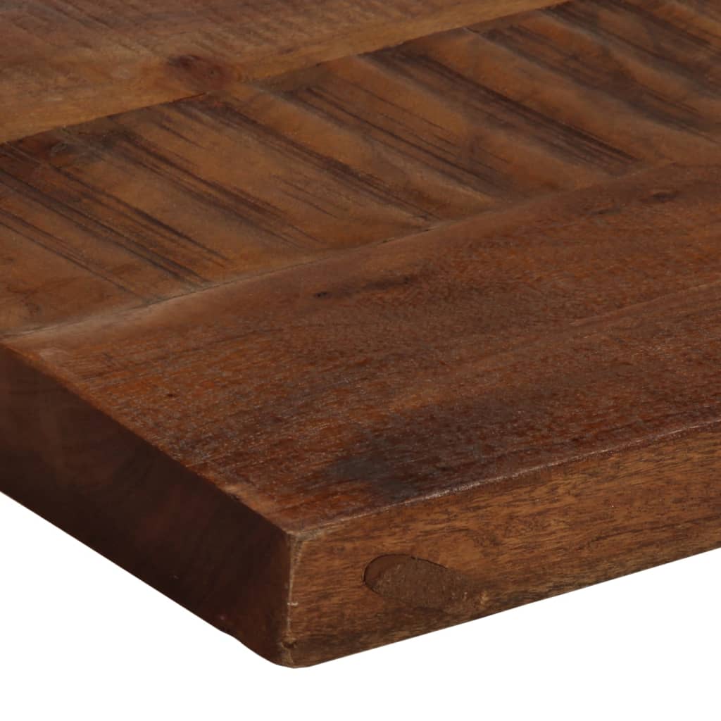 bordplade 100x40x3,8 cm rektangulær massivt genbrugstræ