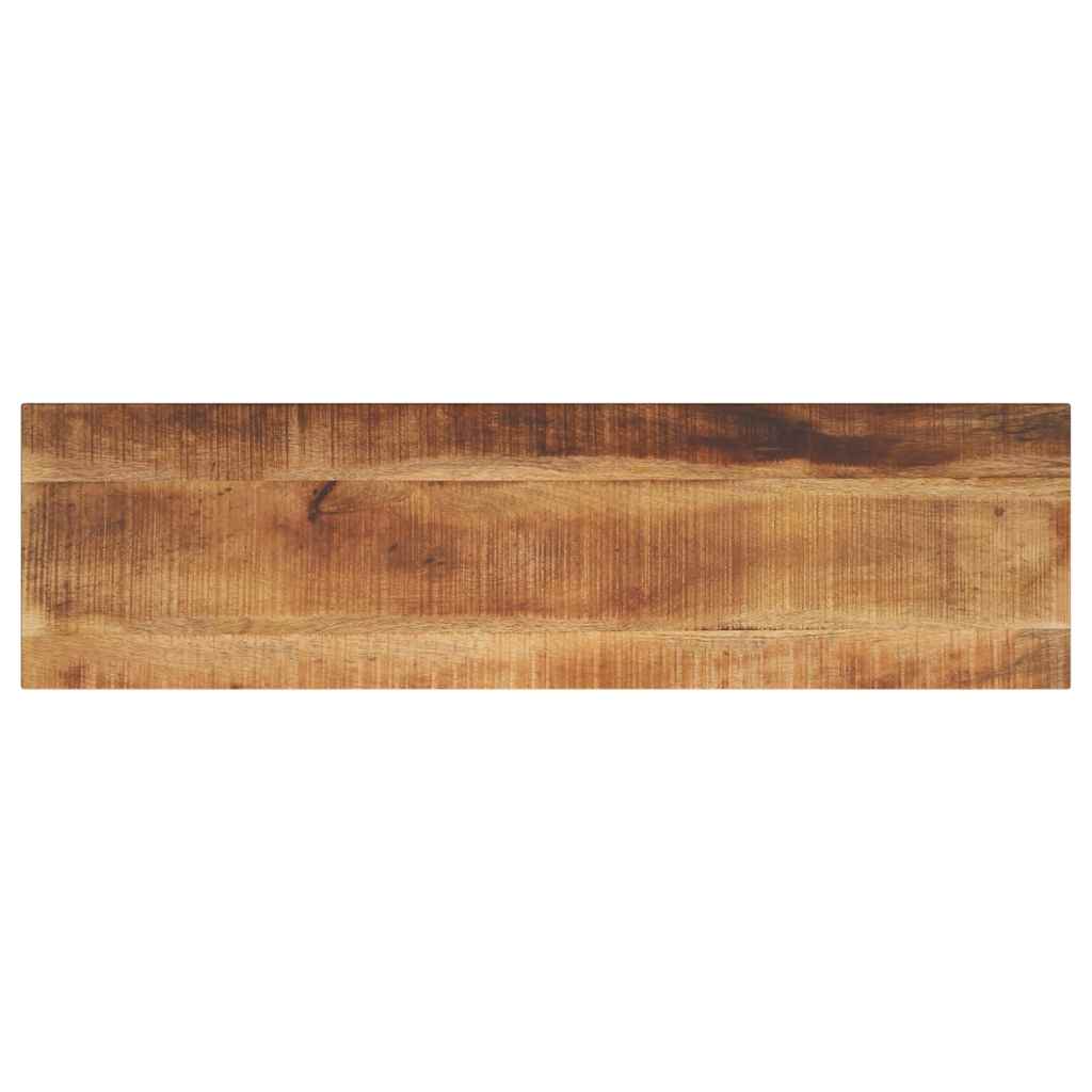 bordplade 120x40x2,5 cm rektangulær massivt ru mangotræ