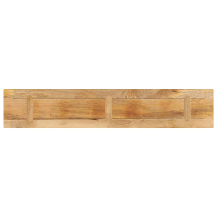 bordplade 160x40x2,5 cm rektangulær massivt ru mangotræ