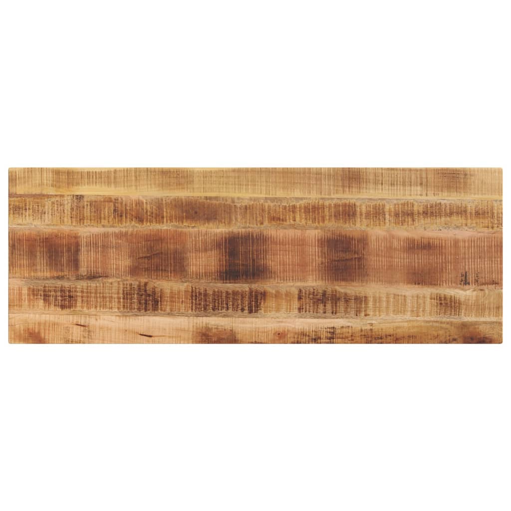 bordplade 140x50x2,5 cm rektangulær massivt ru mangotræ