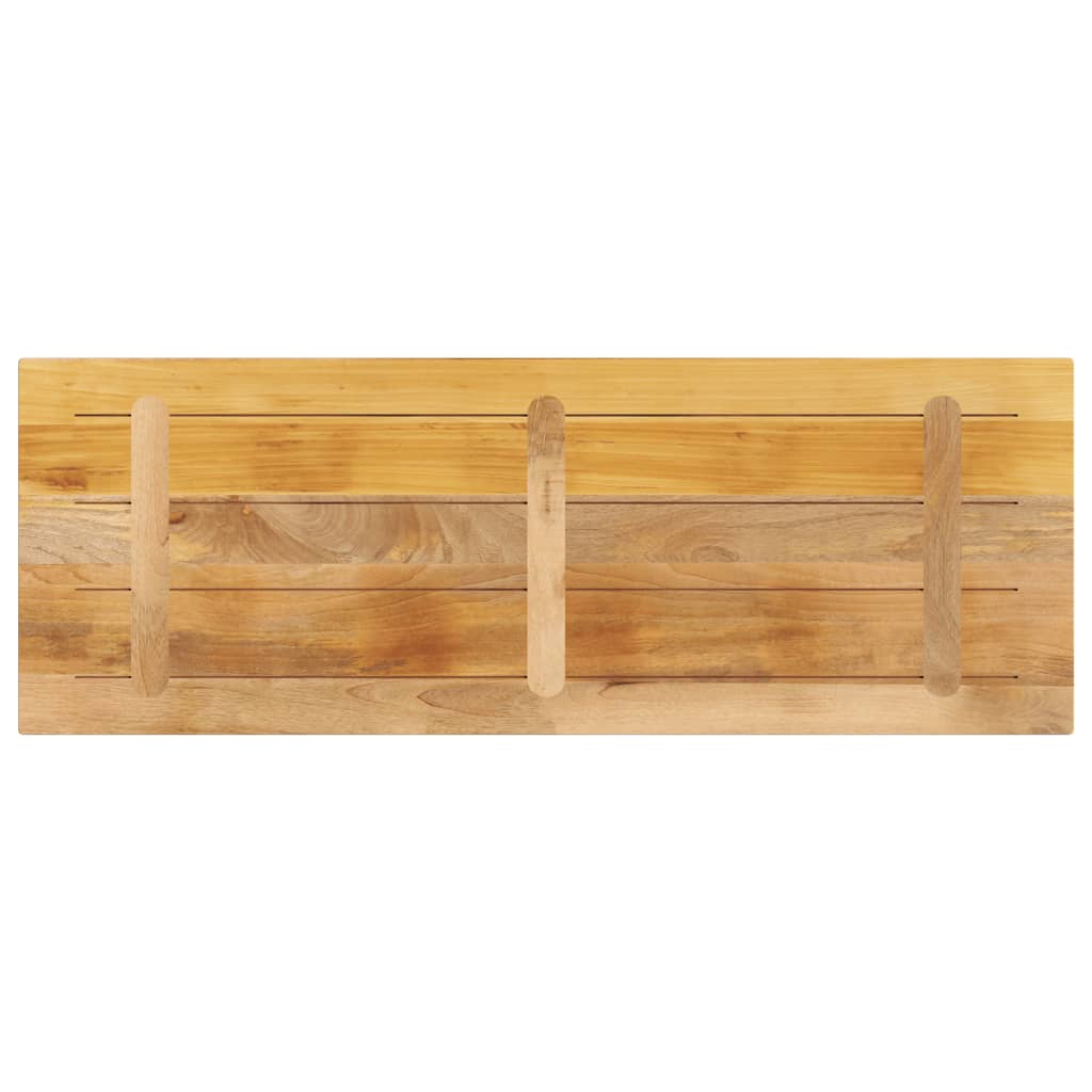 bordplade 160x50x2,5 cm rektangulær massivt ru mangotræ