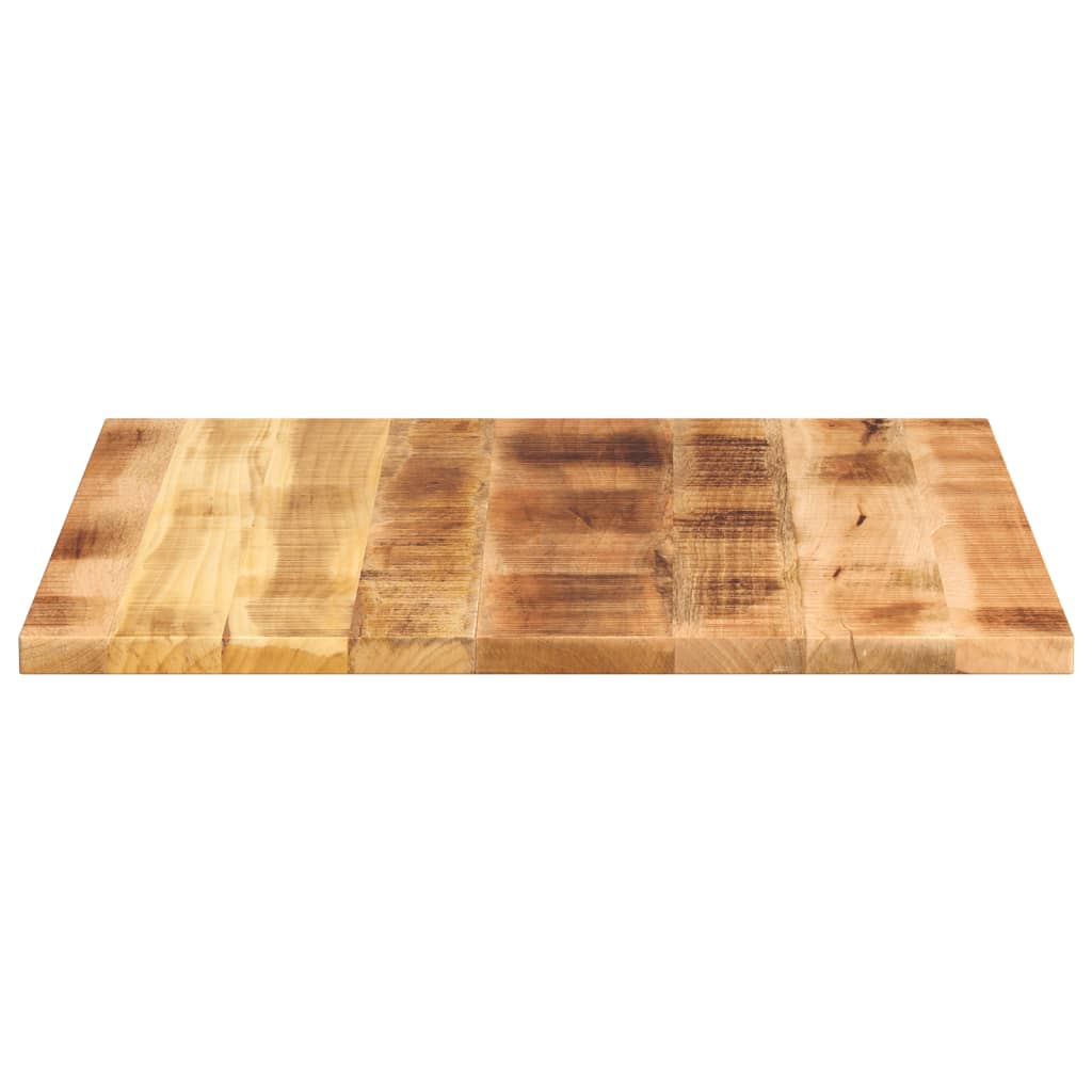 bordplade 90x90x2,5 cm firkantet massivt ru mangotræ