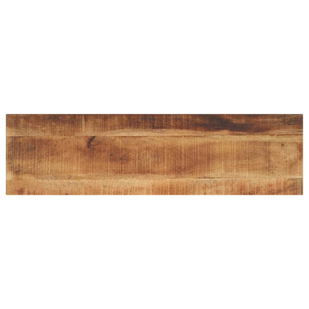 bordplade 120x20x3,8 cm rektangulær massivt ru mangotræ