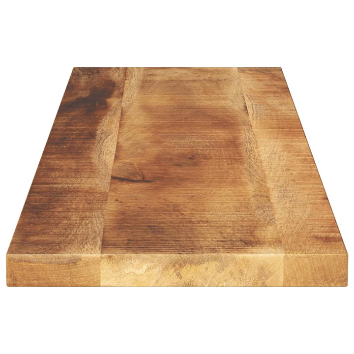 bordplade 120x20x3,8 cm rektangulær massivt ru mangotræ