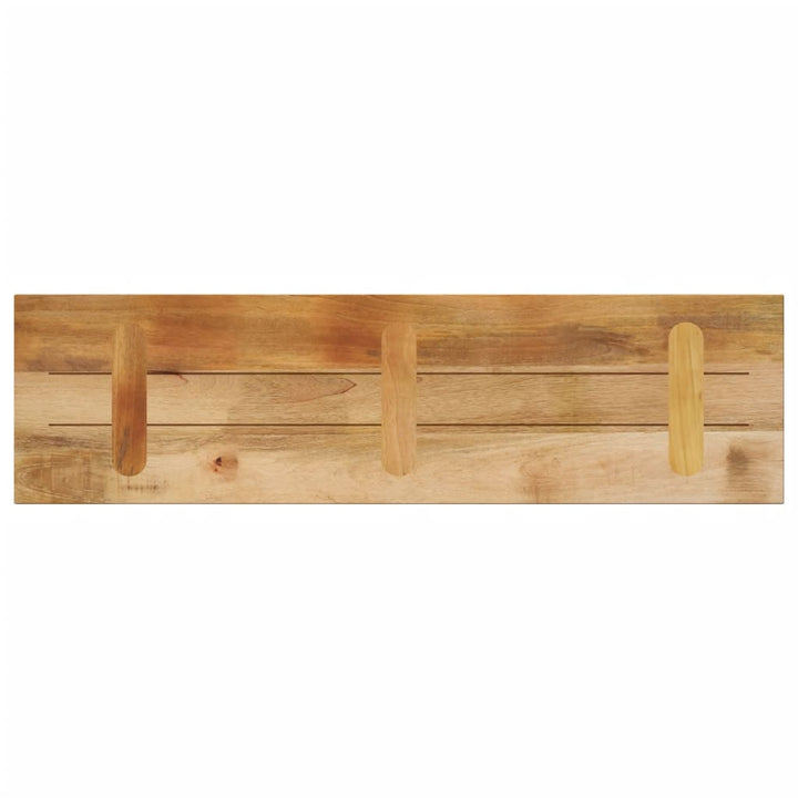 bordplade 120x20x3,8 cm rektangulær massivt ru mangotræ