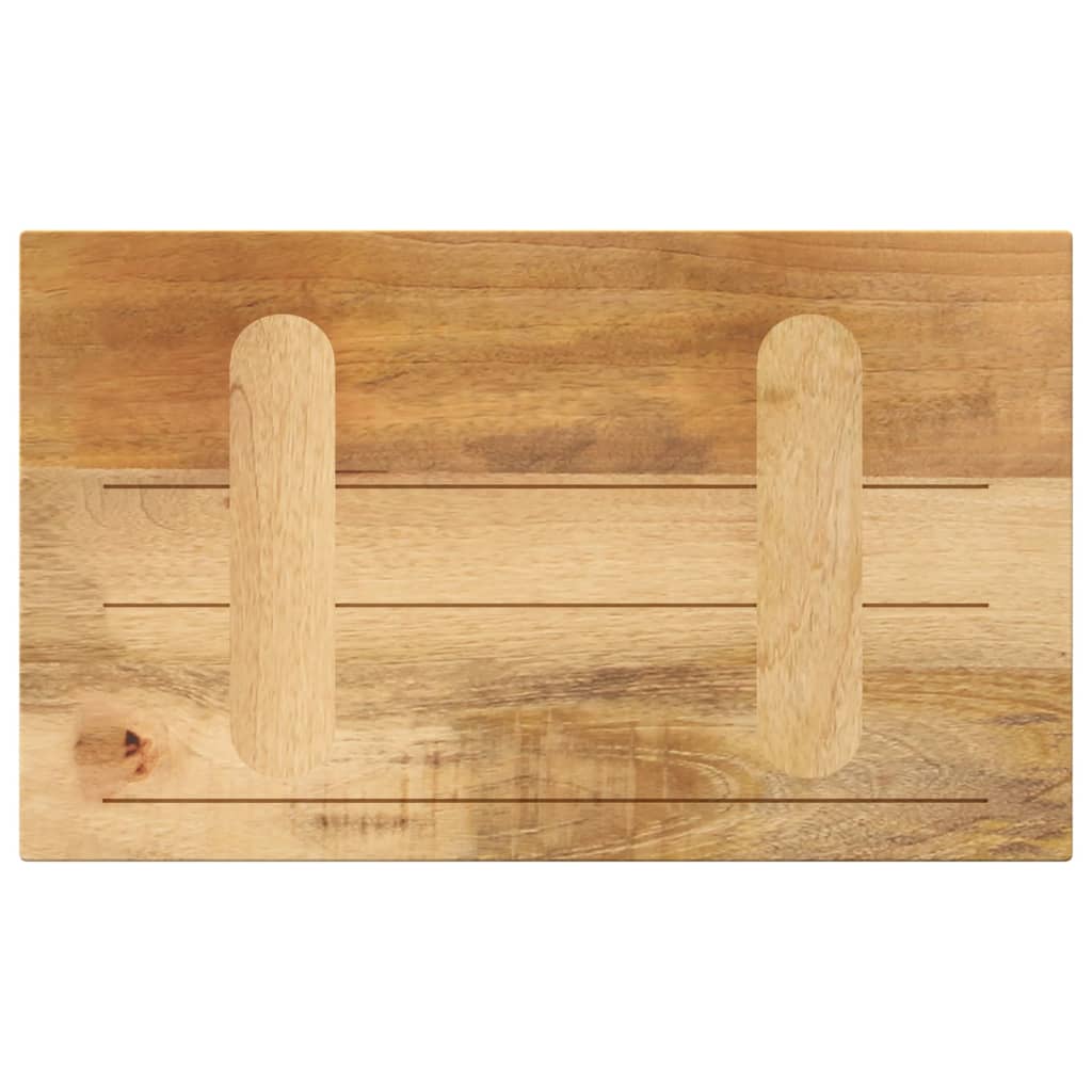 bordplade 60x30x3,8 cm rektangulær massivt ru mangotræ