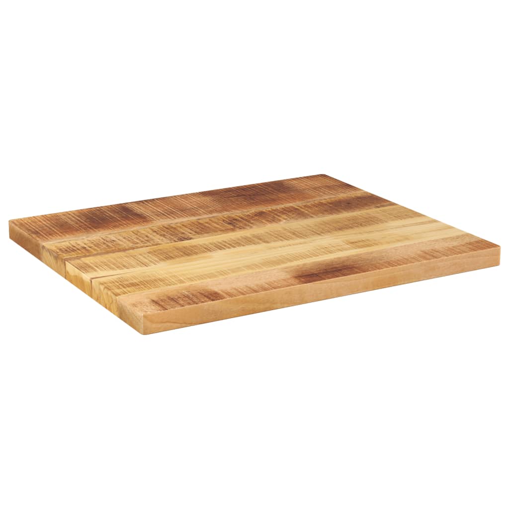 bordplade 60x50x3,8 cm rektangulær massivt ru mangotræ