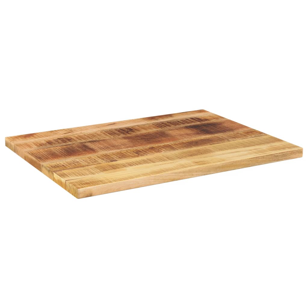 bordplade 70x50x3,8 cm rektangulær massivt ru mangotræ